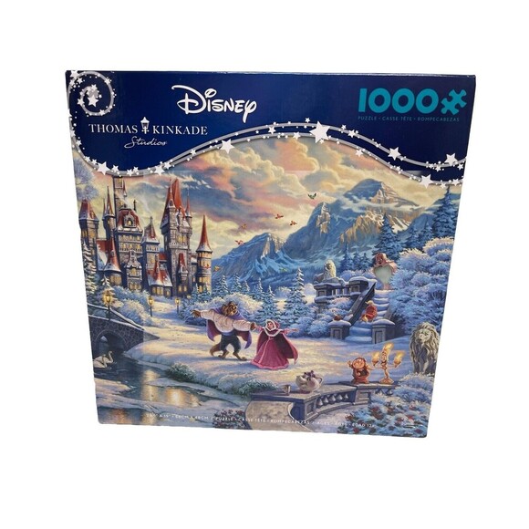 Ceaco 1000 piece-Disney:  Beauty & the Beast Winter Enchantment-jigsaw puzzle - Picture 11 of 13